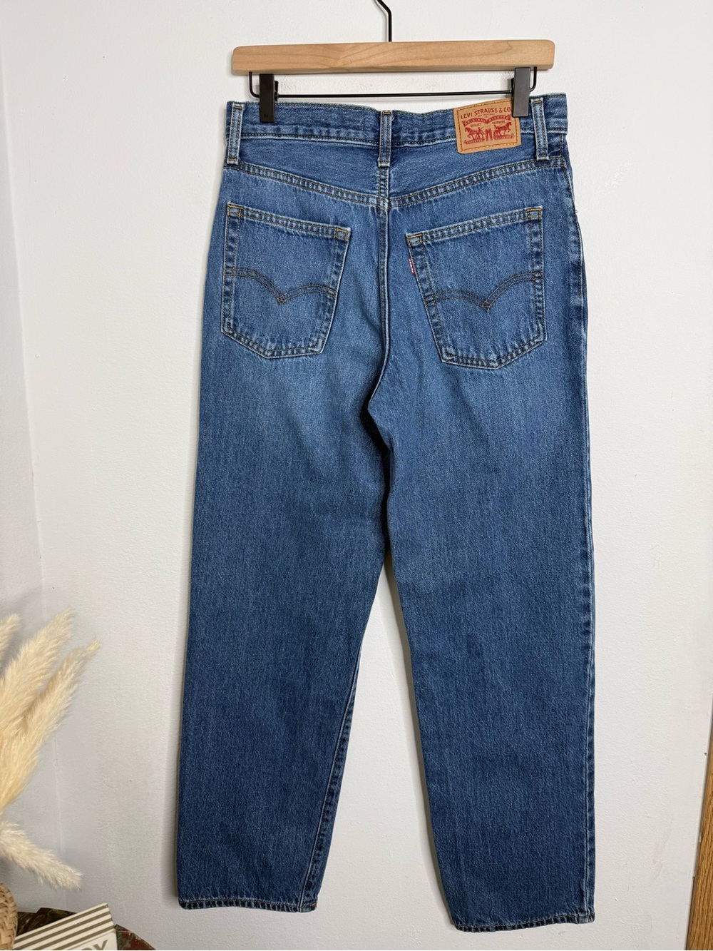 Levi's '94 Baggy Jeans "I'm Never Wrong" Medium Wash 27x31 Vintage Cotton Y2K - Picture 4 of 16